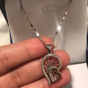 Silver Plated Heart Necklace